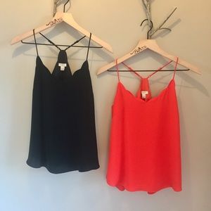 J.Crew Scalloped Cami - Set of 2